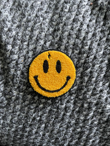 Smiley Chenille Patch